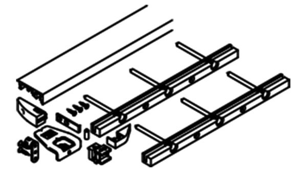 Bodenprofil-Set HAWA Folding Concepta III