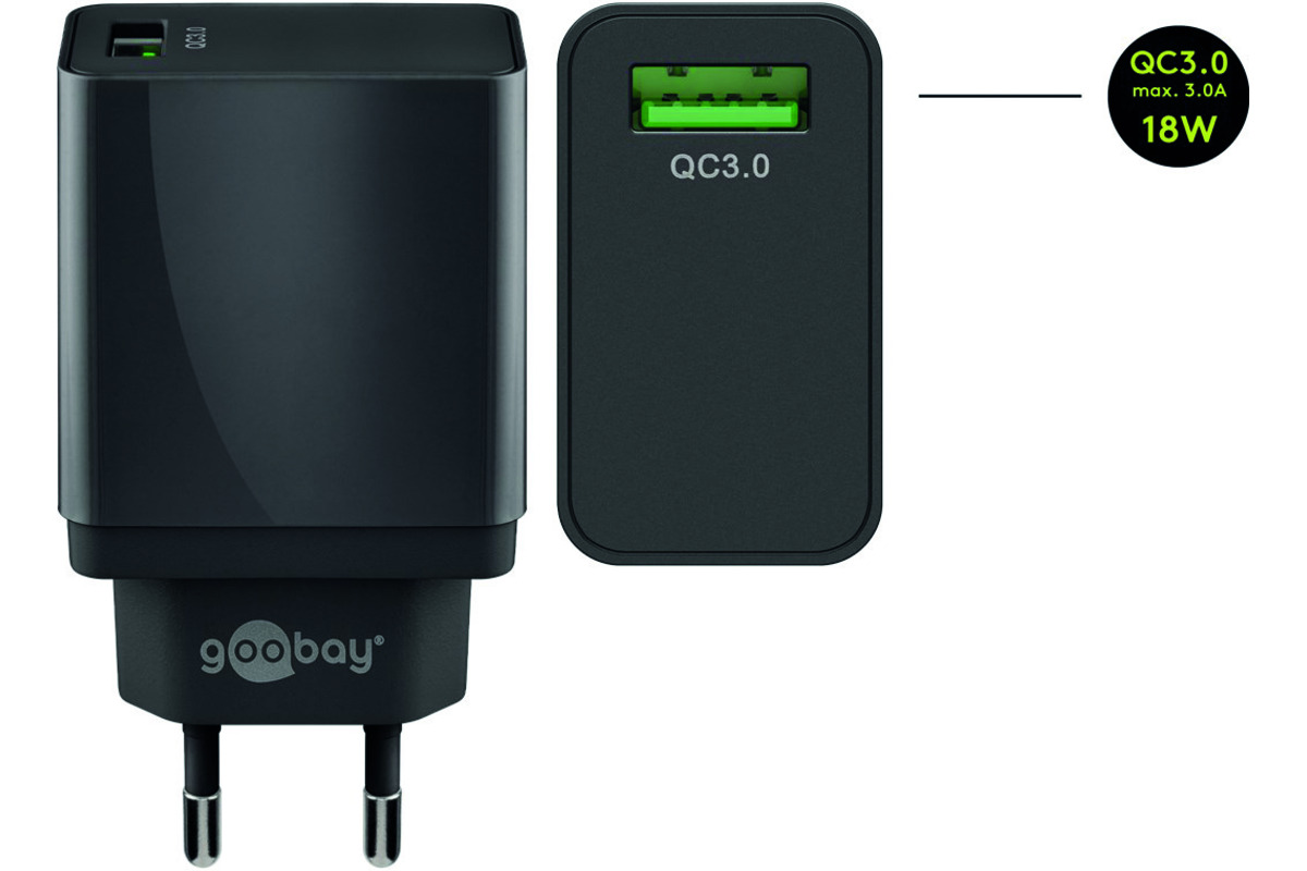 Ladeadapter USB A Quickcharge 3.0