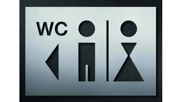 WC Piktogrammschild PHOS