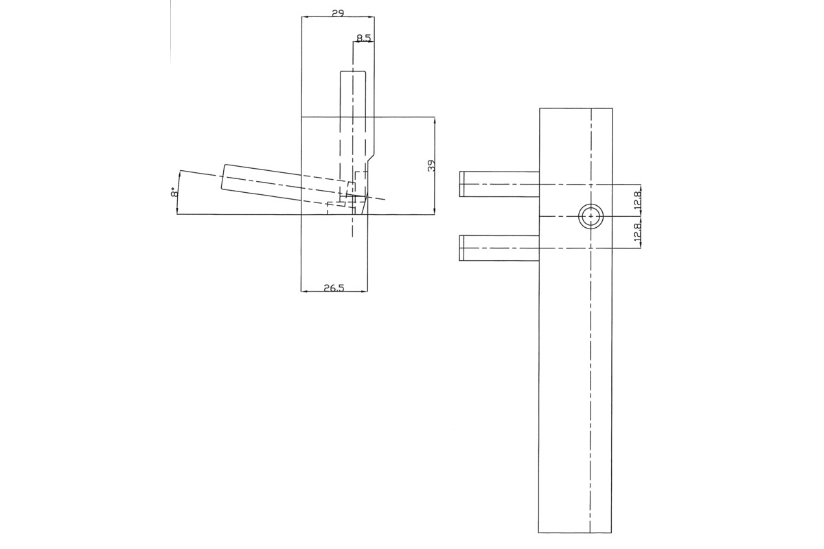 Anschlagwerkzeuge für Einbohrbänder ANUBA Modell B + C (CH-Norm)