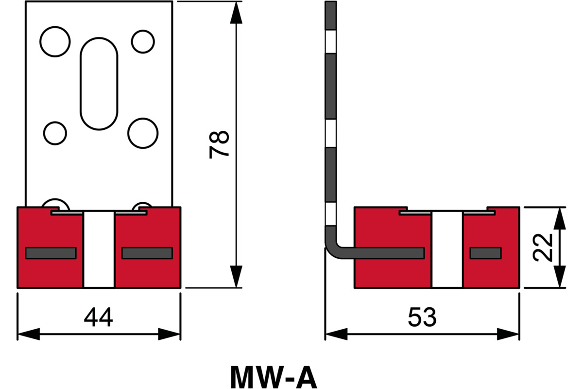 Montagewinkel STAUFFER MW-A / MW-B